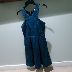 Blue Snakeskin Dress
